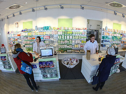 Neueinrichtung der Apotheke im Pluspunkt