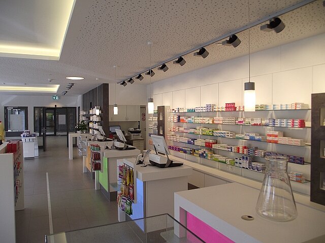 Eingänge, Fluchtwege, Wegeführung in der Apotheke